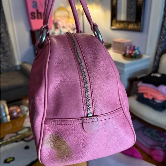 Juicy Couture Pink Satchel with Heart Charm